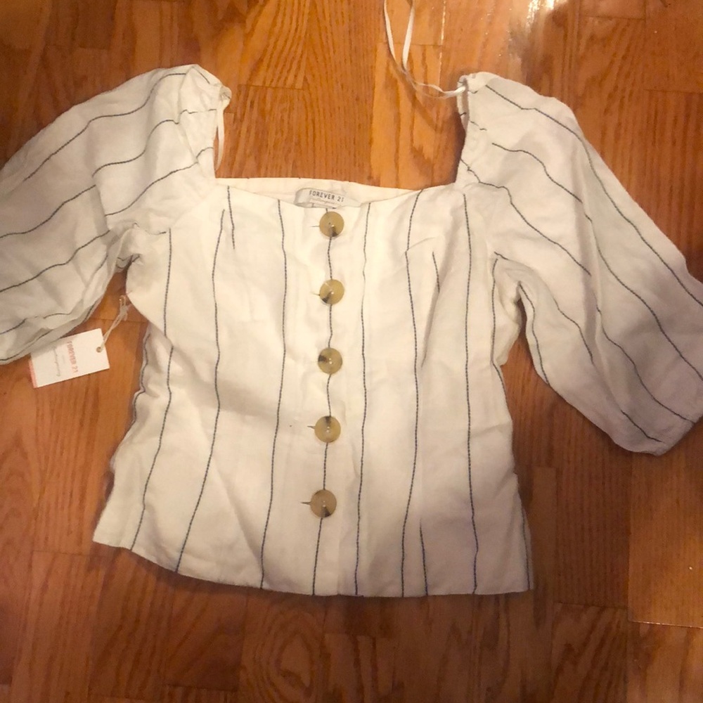 Pinstripes off the shoulder